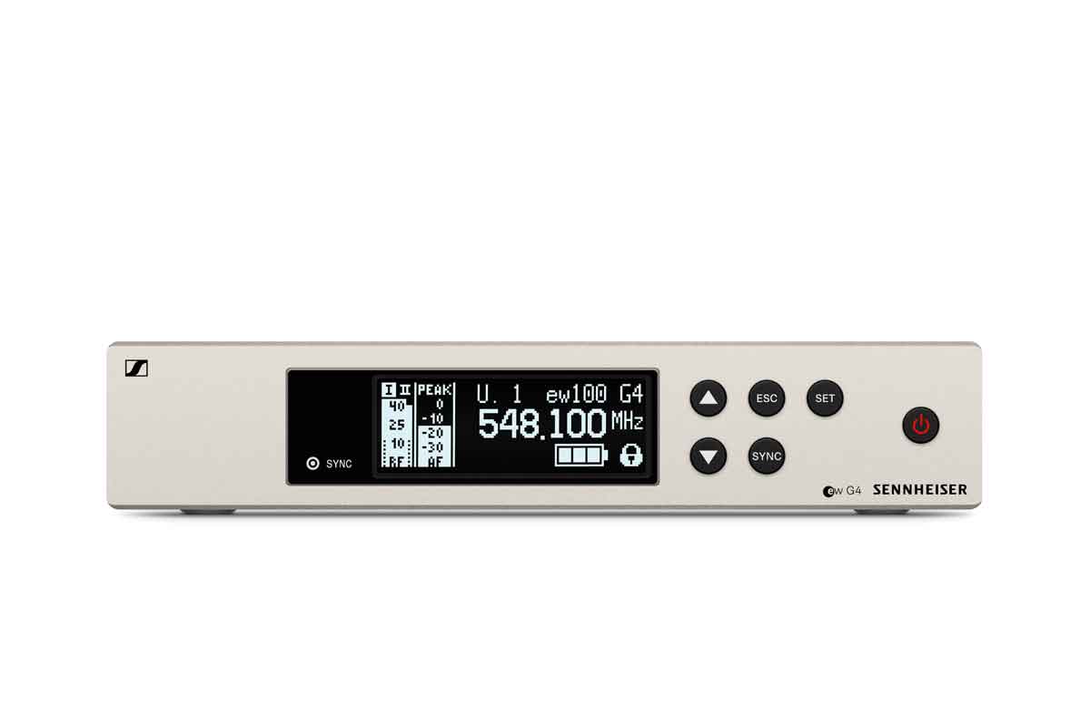 Sennheiser EM 100 G4-GB (EM100G4) Evolution Wireless G4 606-648MHz Rackmount True Diversity Receiver (507605)