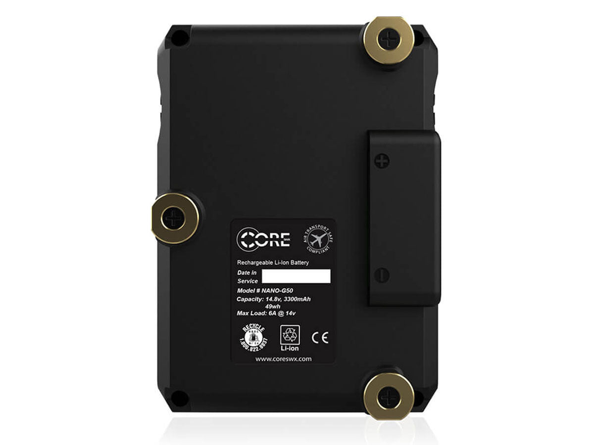 CoreSWX NANO Micro 50 Lithium-Ion Battery (Gold Mount)