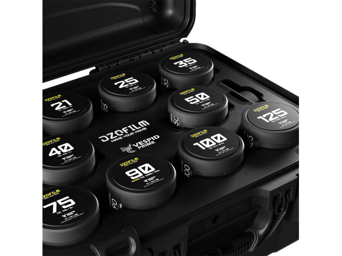 DZOFILM Vespid Prime 10 PL Lens Set - PL/EF Mount (Metric)