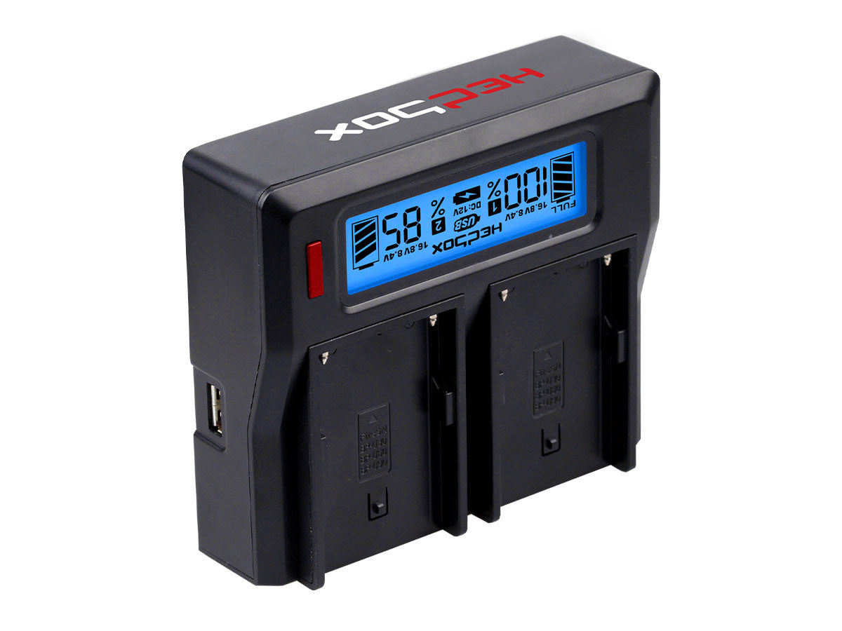 Hedbox RP-DC50 Digital Dual Battery Charger