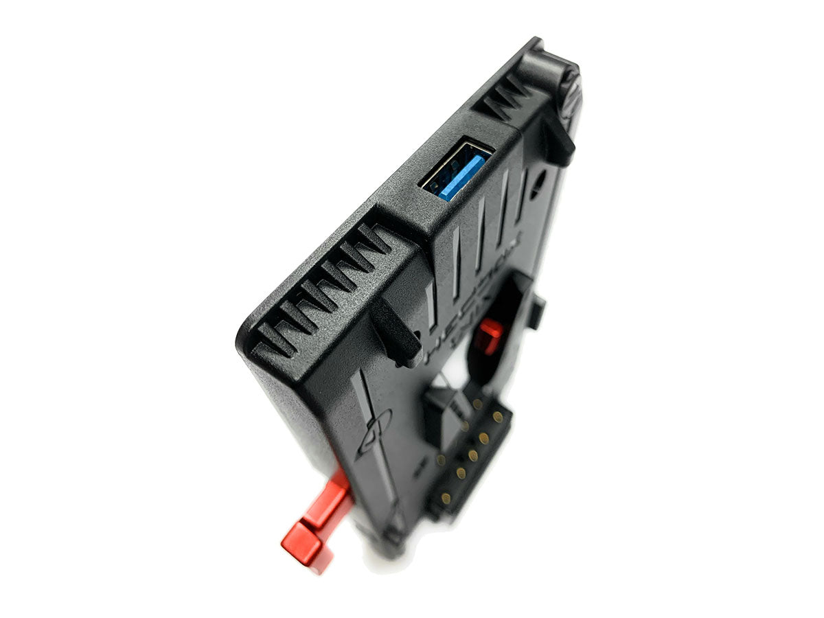Hedbox UNIX-7V2 V-Mount Power Plate (Breakaway Cable Fly End)