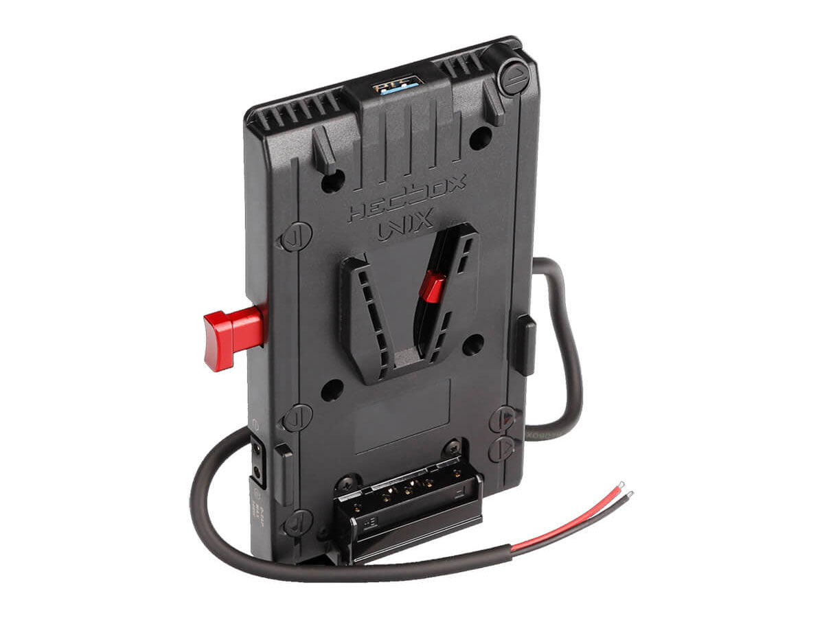 Hedbox UNIX-7V2 V-Mount Power Plate (Breakaway Cable Fly End)