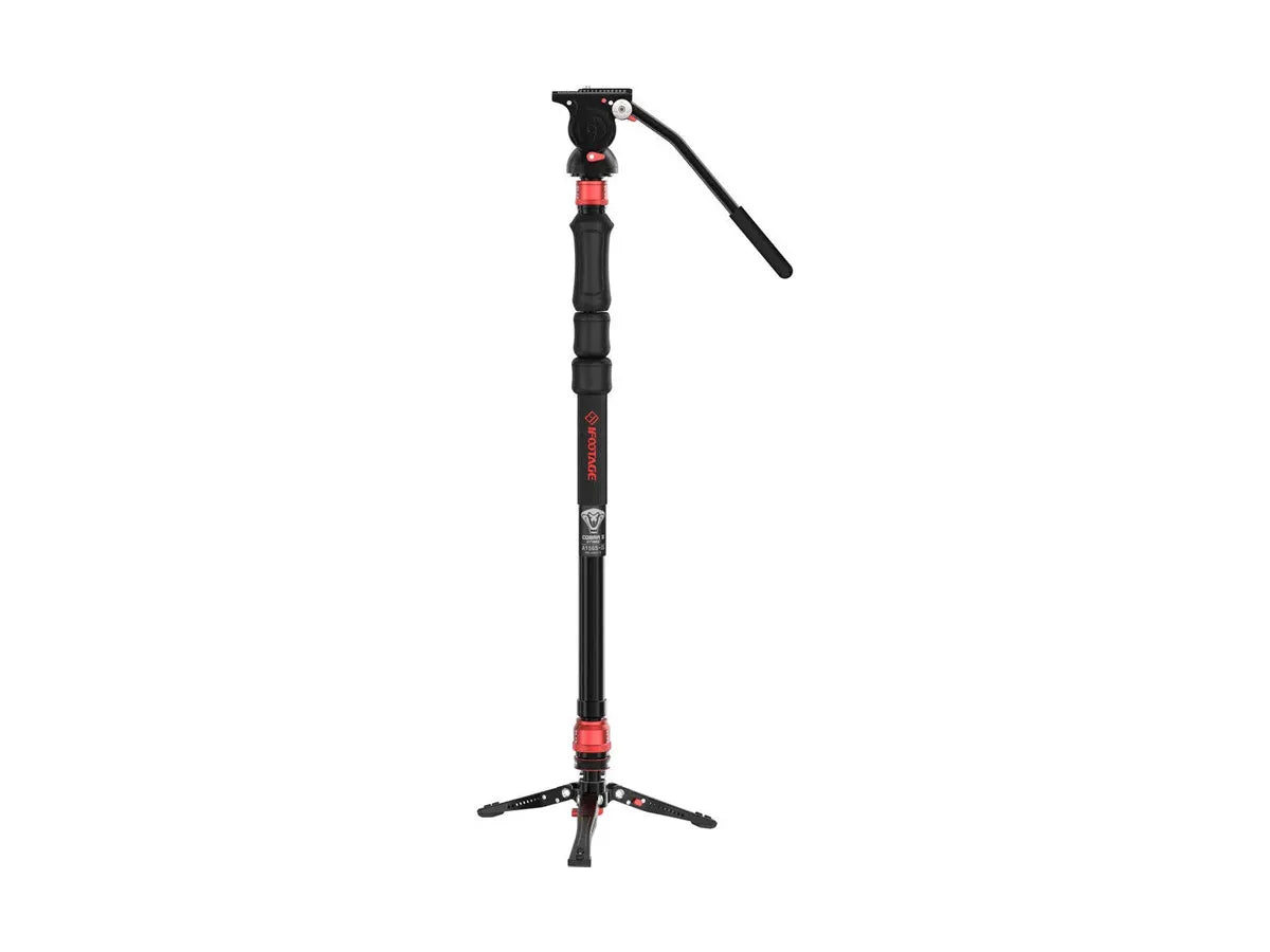 iFootage Cobra 3 Strike CB3 A150S-III Monopod & Komodo K5S Fluid Head Bundle