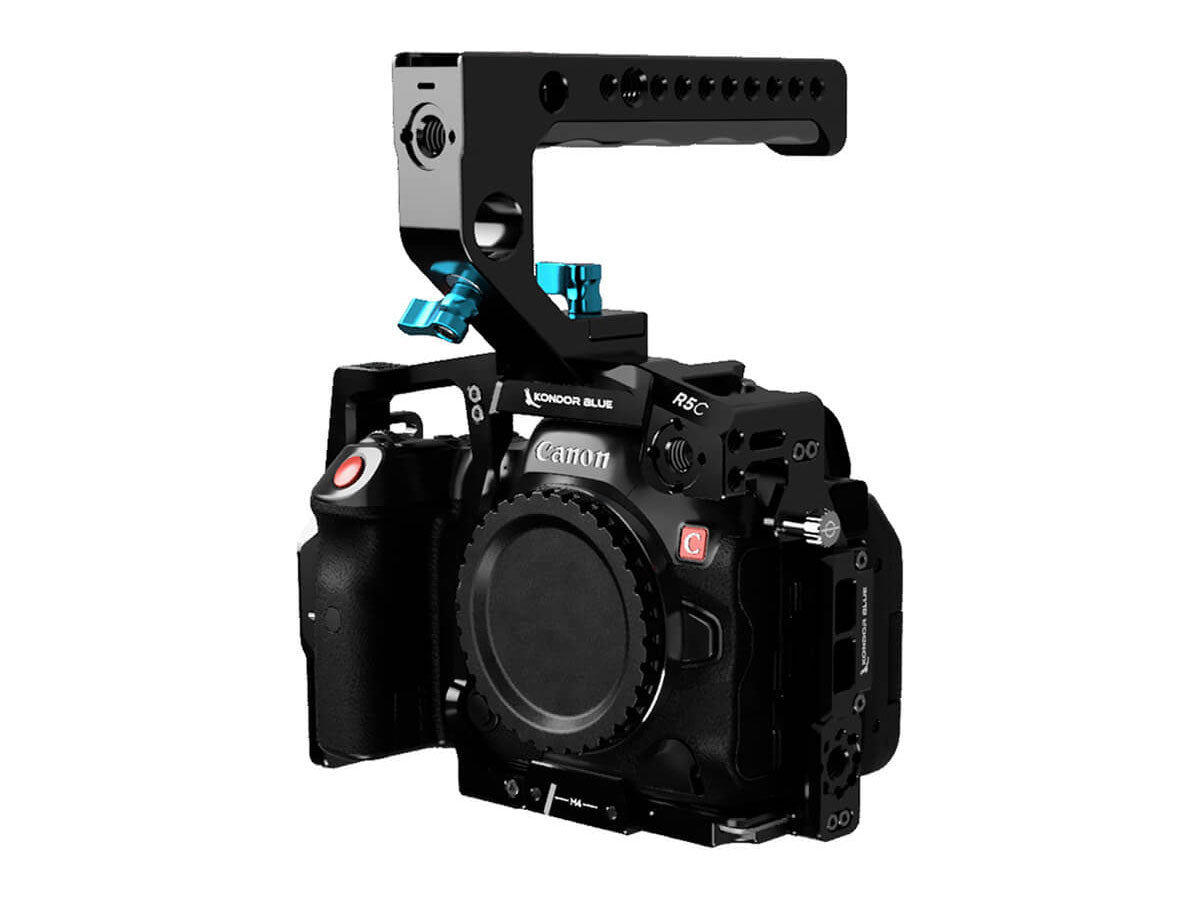 Kondor Blue Canon R5C Cine Cage with Top Handle - Raven Black