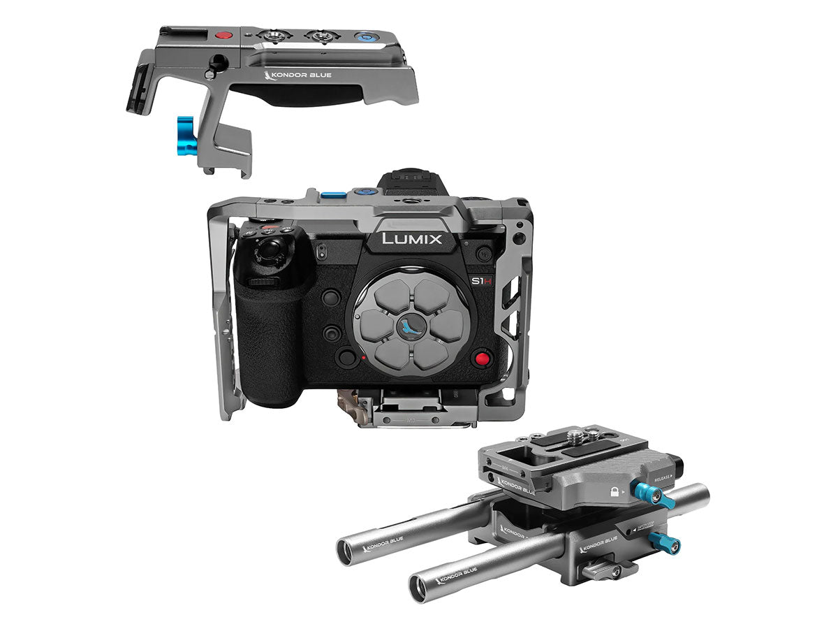 Kondor Blue Panasonic Lumix S1H Base Rig MKII (S1/S1R/S1H) (Space Gray)