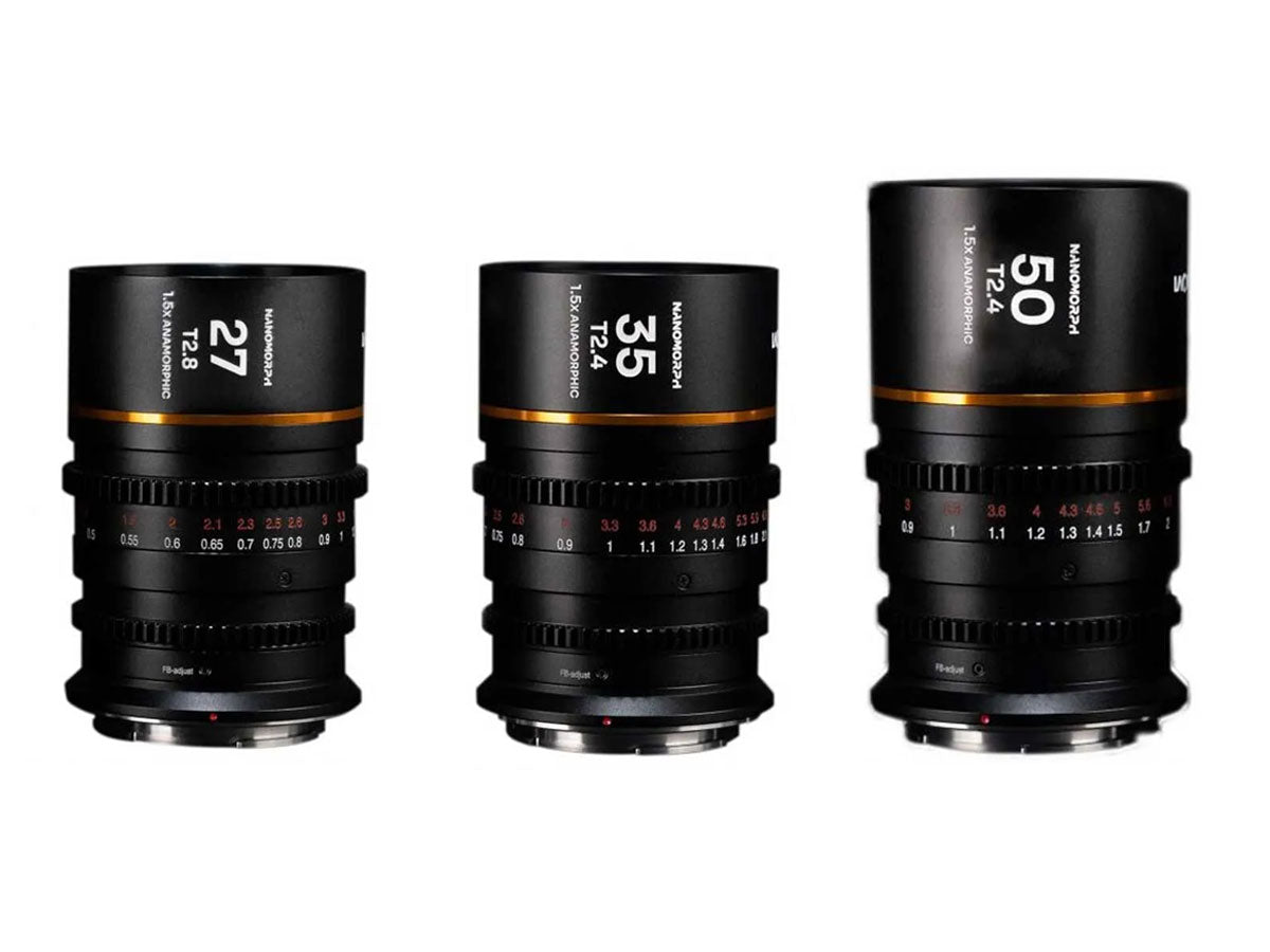 Laowa Nanomorph 3 Lens Kit - 27/35/50mm (Amber) - Canon RF Mount
