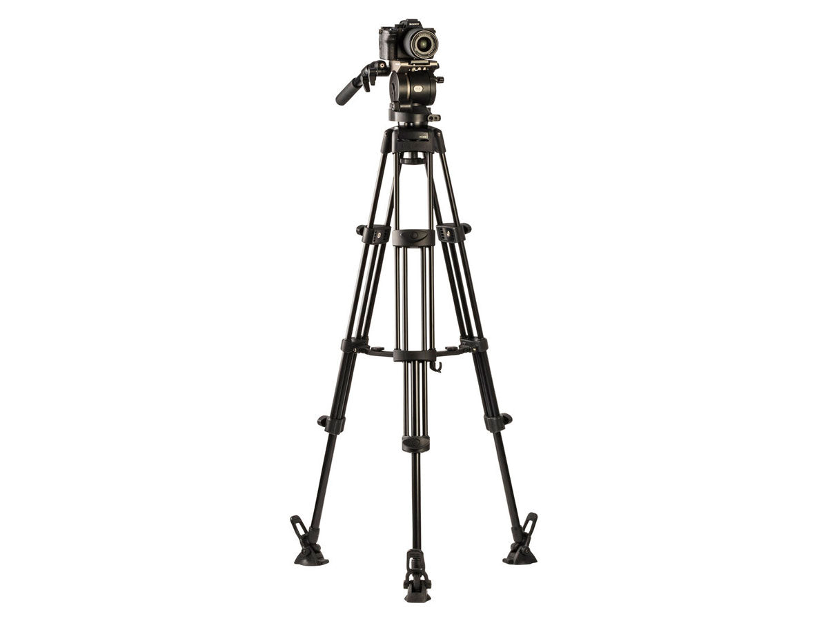 Libec HS-150M Tripod System (W/ H15 Head, Mid-Level Spreader & Case)