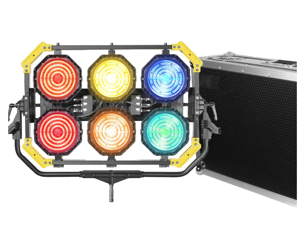 Lightstar LUXED-P6 Full Colour LED Spotlight/Spacelight (960W) w/ Lumen Radio - In Flight Case