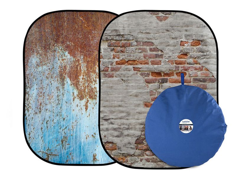 Lastolite Urban Collapsible 1.5 x 2.1m Rusty Metal/Plaster Wall Background