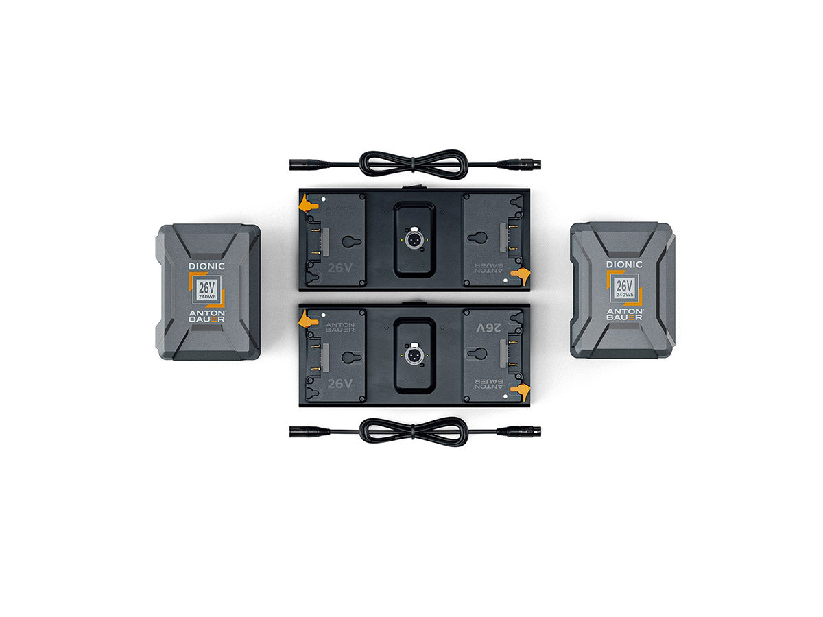 Litepanels 2x 26V 240Wh Battery set for Dual Array Light Kit - Gold Mount Plus