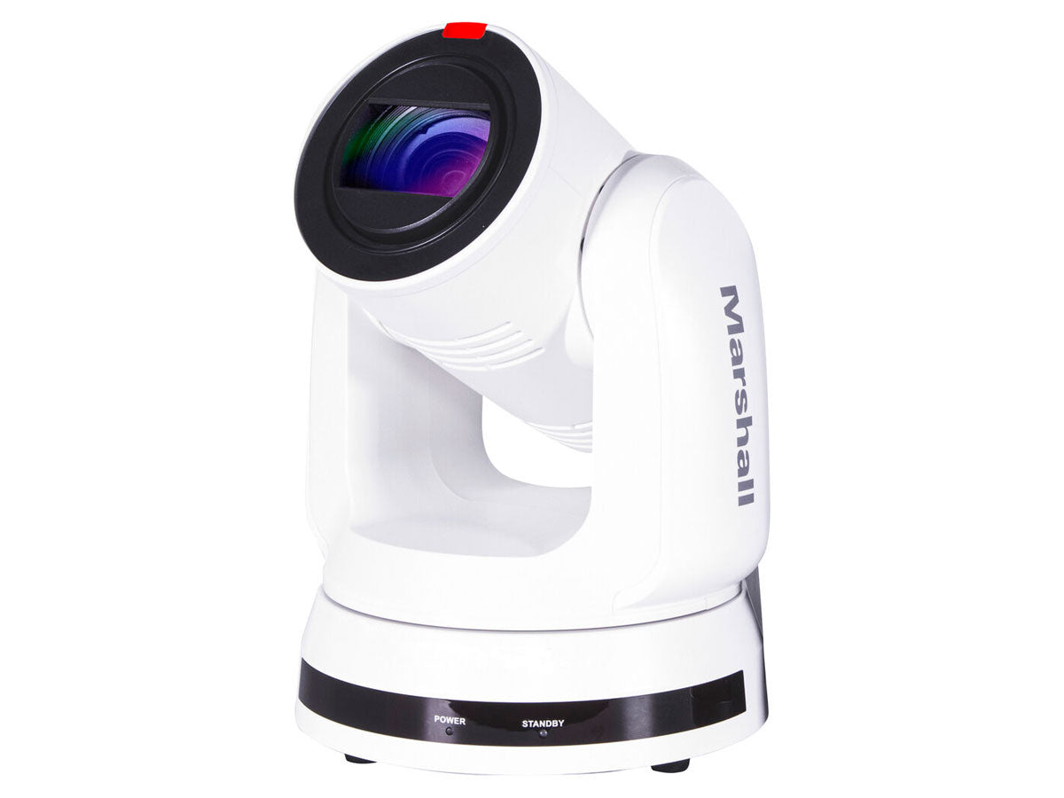 Marshall Electronics 4K (UHD60) PTZ Camera with 6.5mm-202mm 30x Zoom Lens - 12G-SDI, HDMI & IP Outputs (White)