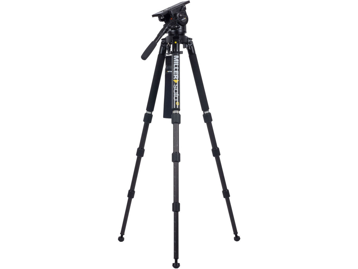 Miller ArrowX 1 Solo-Q 100 3 Stage Carbon Fibre Tripod (w/Pan Handle, Strap and Softcase)