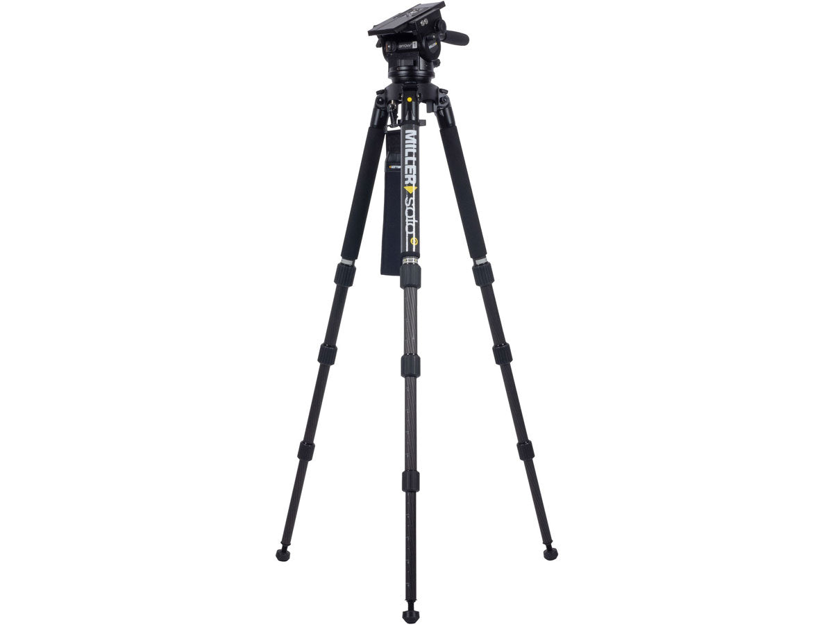 Miller ArrowX 1 Solo-Q 100 3 Stage Carbon Fibre Tripod (w/Pan Handle, Strap and Softcase)