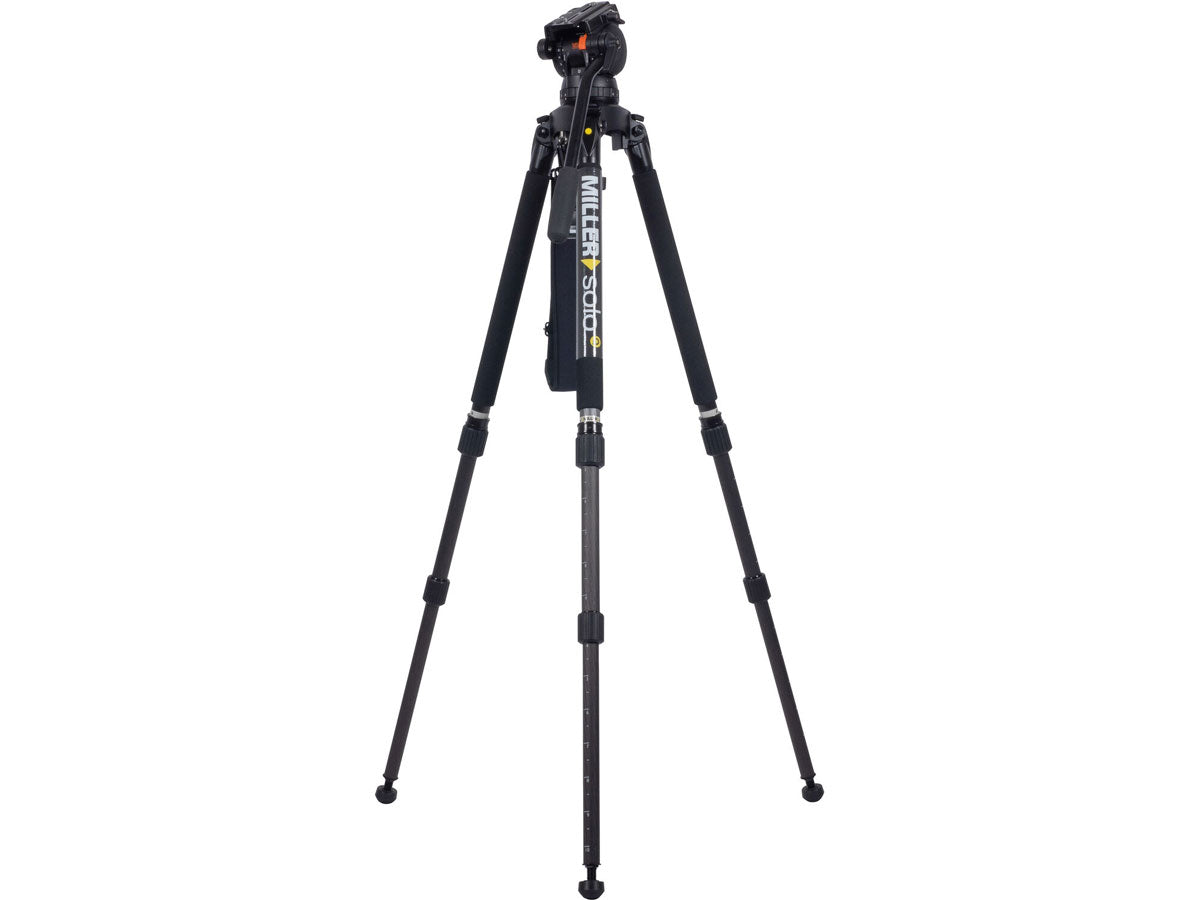 Miller CX10 Solo-Q 100 2 Stage Carbon Fibre Tripod (w/Pan Handle, Strap and Softcase)