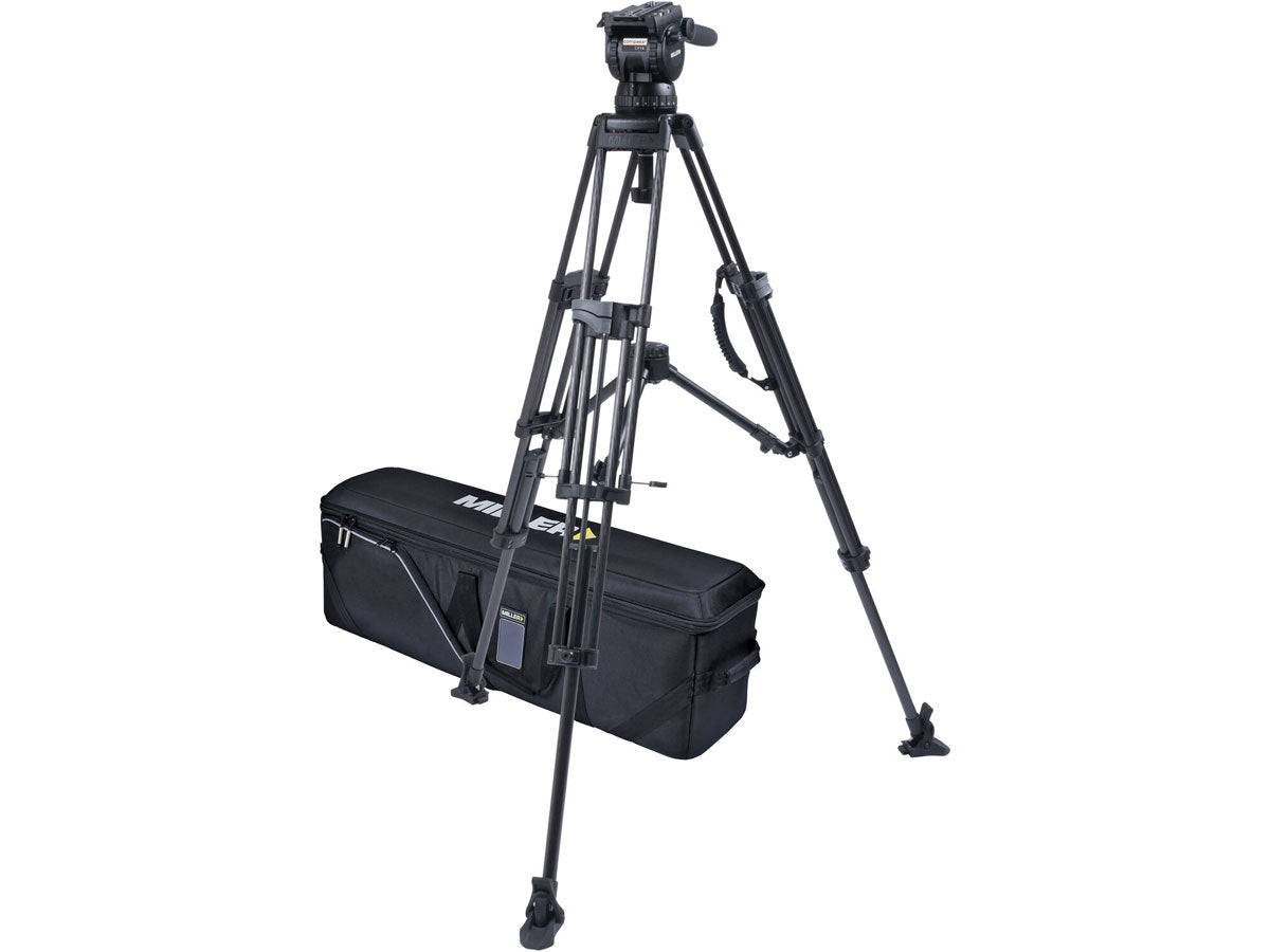 Miller CX14 Sprinter II 2 Stage Carbon Fibre Tripod (w/Mid-Level Spreader, Pan Handle, Rubber Feet and Softcase)