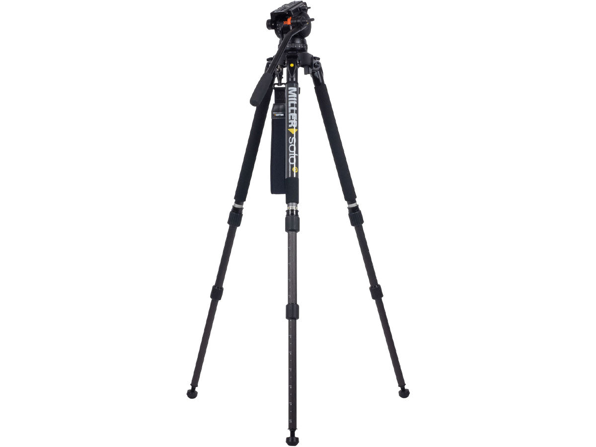 Miller CX14 Solo-Q 100 2 Stage Carbon Fibre Tripod (w/Pan Handle, Strap and Softcase)