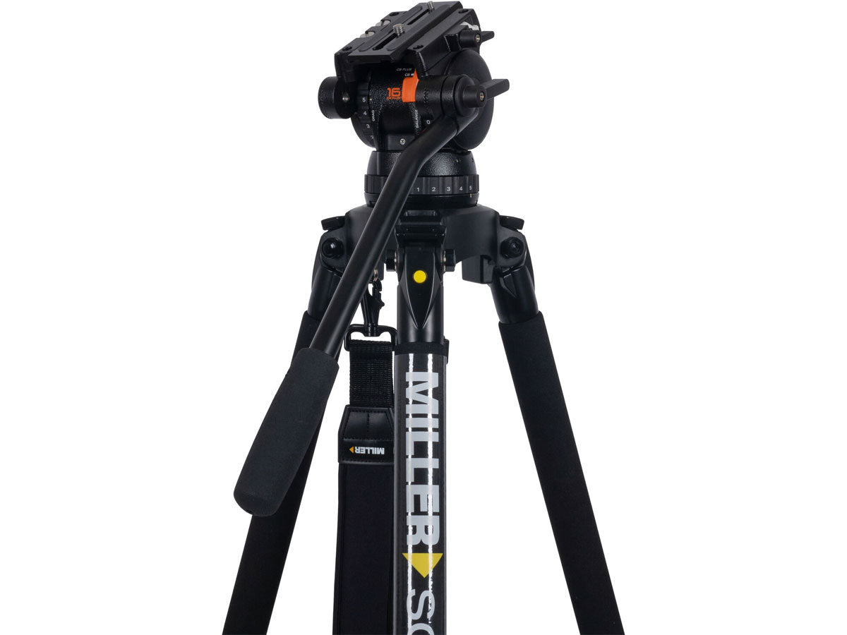 Miller CX14 Solo-Q 100 2 Stage Carbon Fibre Tripod (w/Pan Handle, Strap and Softcase)
