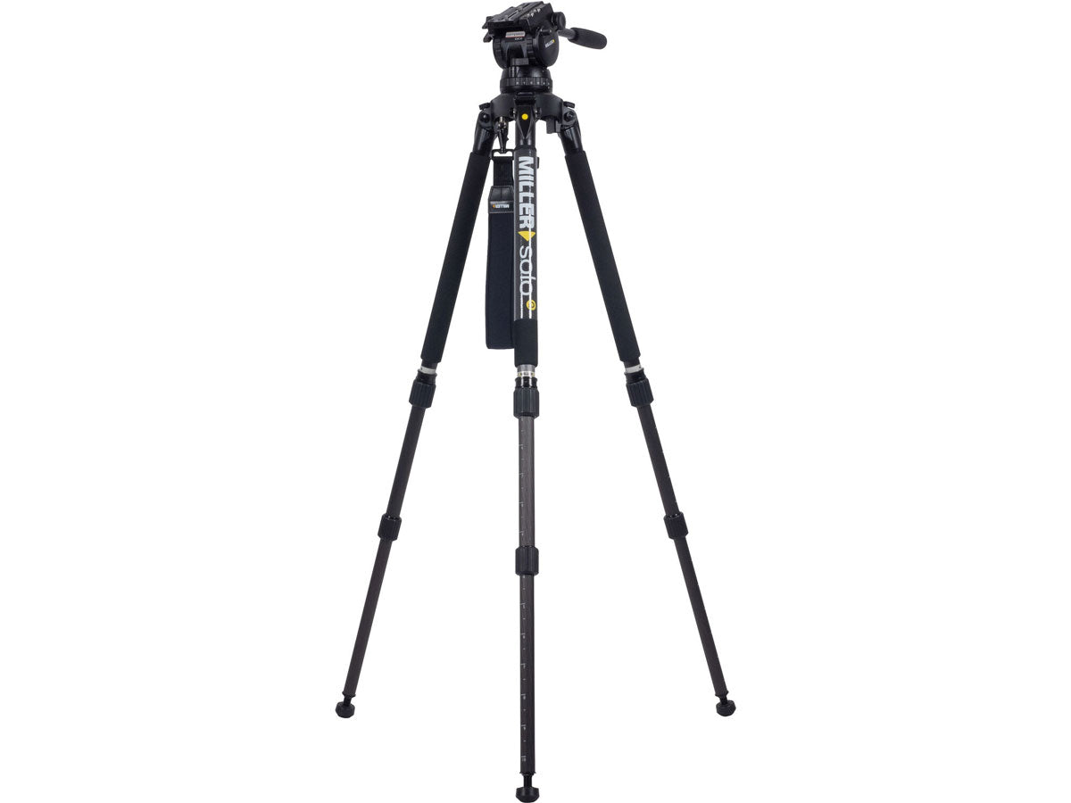 Miller CX14 Solo-Q 100 2 Stage Carbon Fibre Tripod (w/Pan Handle, Strap and Softcase)