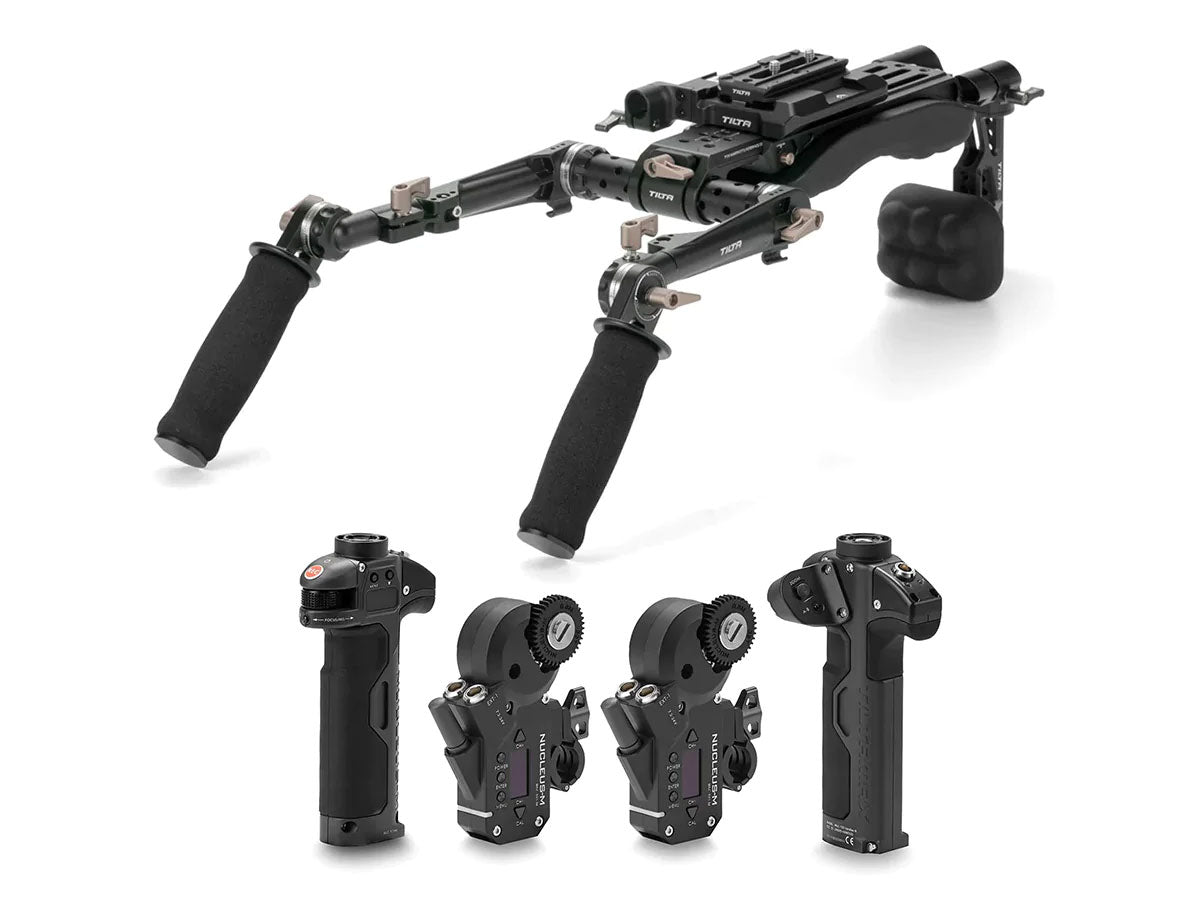 TiLTA TA-LSR Lightweight Shoulder Rig System - Basic Kit + Nucleus-M Wireless Follow Focus Kit