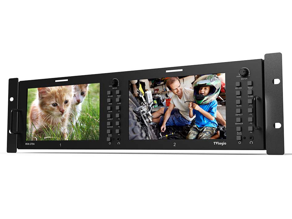 TV Logic RKM-270A Dual 7†LCD Rack Monitor