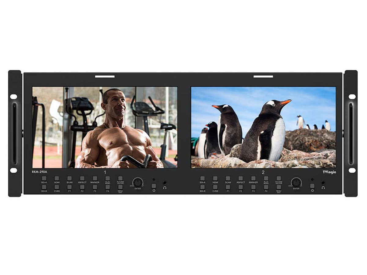 TV Logic RKM-290A Dual 9†LCD Rack Monitor