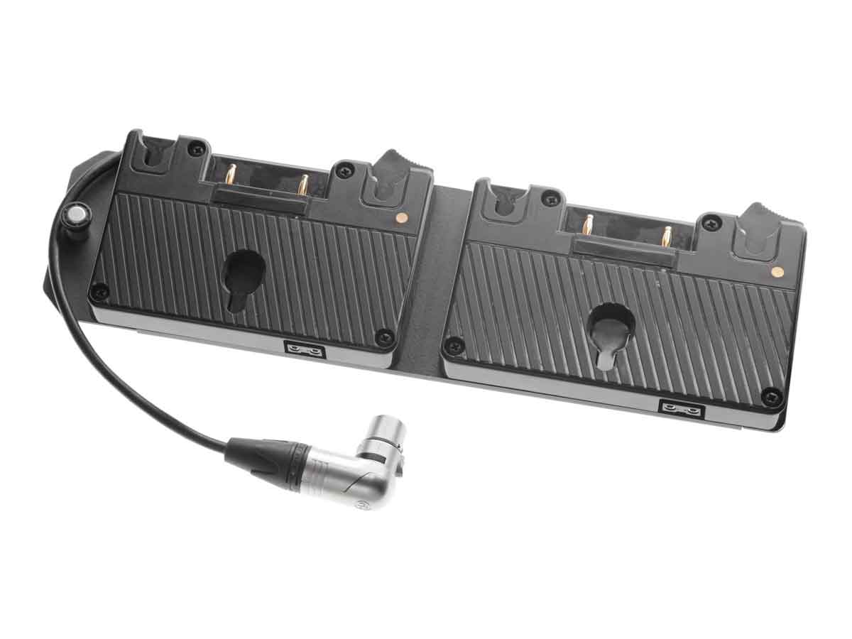 Velvet Dual Gold Mount Battery Plate XLR 3-pin with Quick-Mount for Evo 2 IP54
