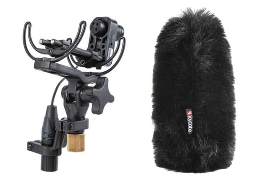 Rycote Softie-Lite 19mm Slip-On Windshield Kit with INV-Lite Shock-mount