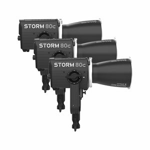Aputure Storm 80c 3-Light Kit (UK)