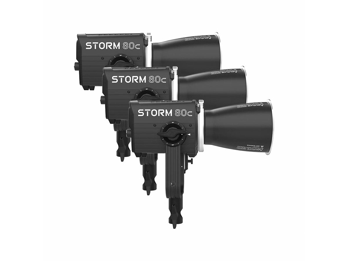 Aputure Storm 80c 3-Light Kit (EU)