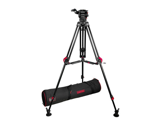 Cartoni Focus 8 Red Lock Mid Level Tripod Kit