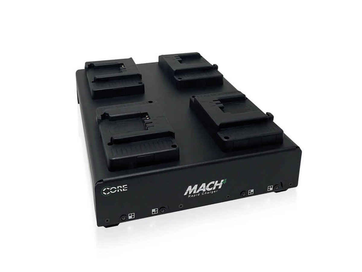 CoreSWX Mach4 4-Position Charger with 4A Rapid Charge (Gold Mount)