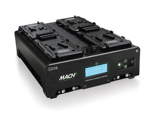 CoreSWX VoltBridge Enabled Fleet Micro 3A Digital Quad Charger (V-Mount)