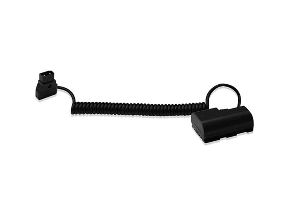 CoreSWX Coiled Power-Tap Cable to Canon LP-E6 Dummy Battery Extends from 18" to 48"