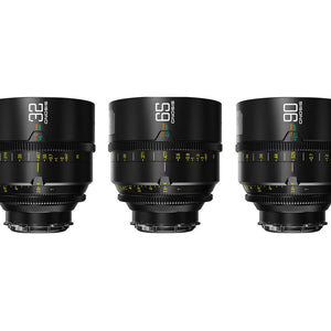 DZOFILM 32, 65, 90mm T2.8 Gnosis Macro Prime 3-Lens Kit (LPL with PL & EF Mounts) - Metric