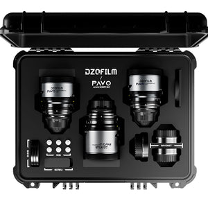 DZOFilm Pavo 2x Anamorphic Prime T2.1 3 Lens Bundle (28/40/75mm) - Neutral Coating