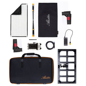 Aladdin BI-FABRIC 2 Kit (100W Bi-Color) w/ Gold-Mount and Kit Case