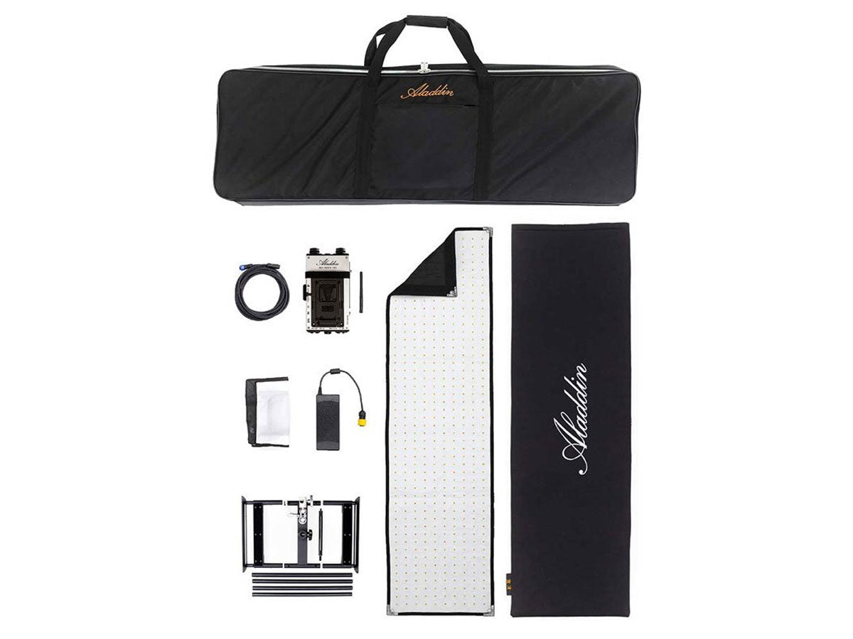 Aladdin BI-FABRIC 4 Kit (200W Bi-Color) w/ Gold-Mount and Kit Case