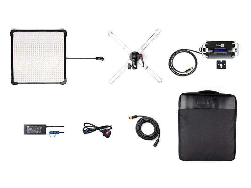 Fomex FL-600 1â€™x1â€™ Flexible LED Light Mat Ready-To-Shoot Kit - V-Mount Battery Plate