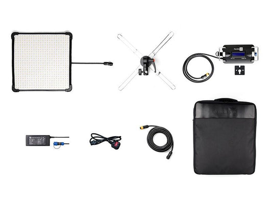 Fomex FL-600 1â€™x1â€™ Flexible LED Light Mat Ready-To-Shoot Kit - V-Mount Battery Plate