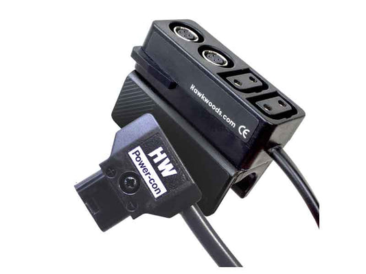 Hawk-Woods GC-2A Power-Con - Clip-on 2-Way Power-Con (f) , 2-Way Hirose  (30cm)
