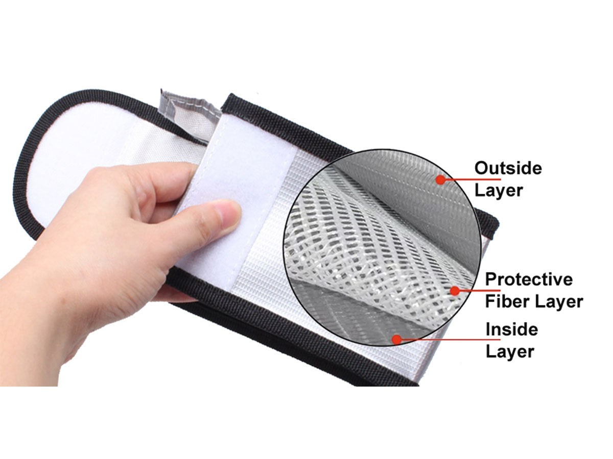 Hedbox Medium Size Li-Ion Battery Safe Bag