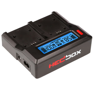 Hedbox RP-DC50 Dual Battery Charger with Battery Charger Plate - Sony: NP-F Series