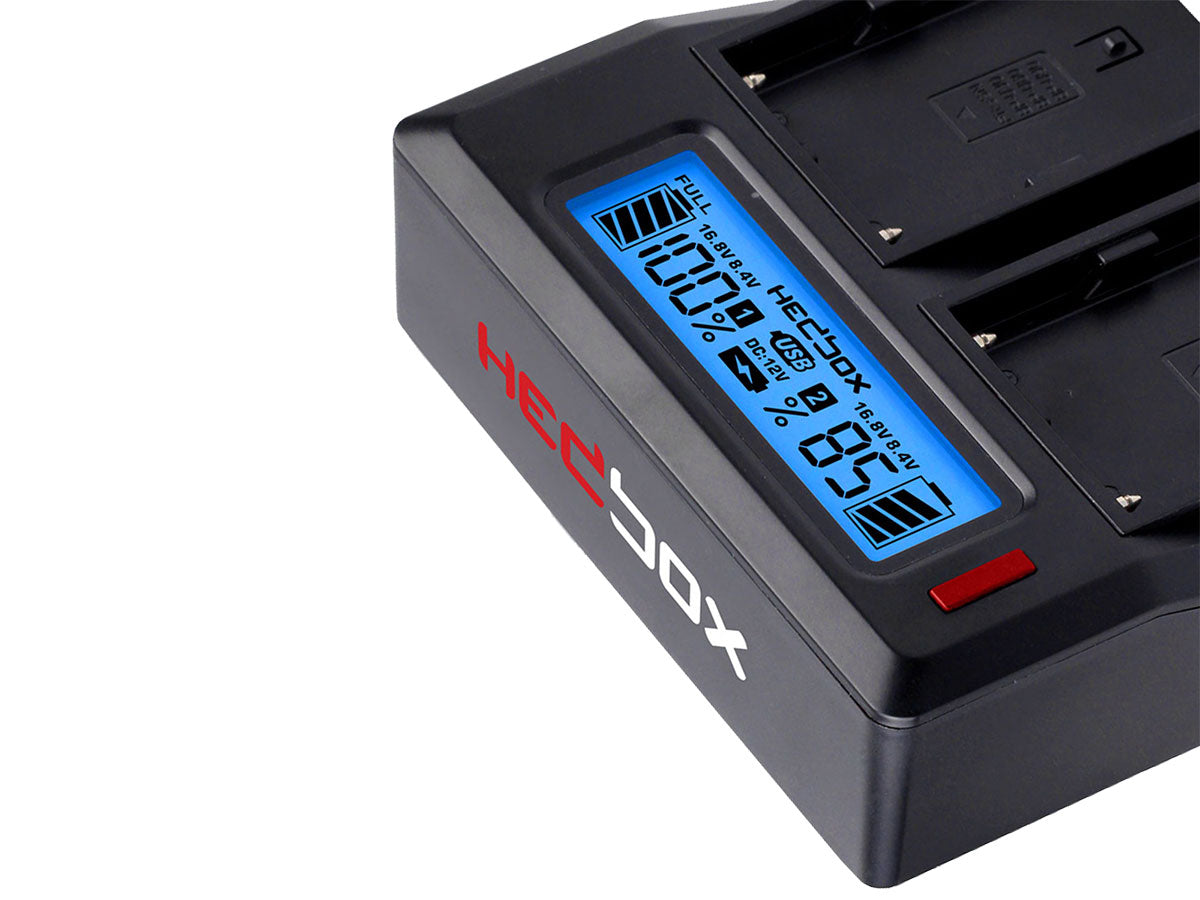 Hedbox RP-DC50 Digital Dual Battery Charger
