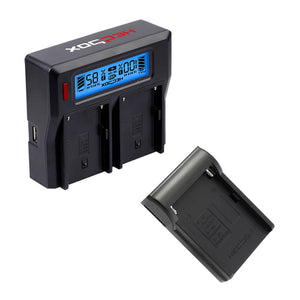 Hedbox RP-DC50 Dual Battery Charger with Battery Charger Plate - Sony: NP-F Series