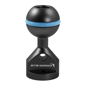 Kondor Blue 3/8" Ball Head with Arri Locating Pins for Magic Arms - Raven Black