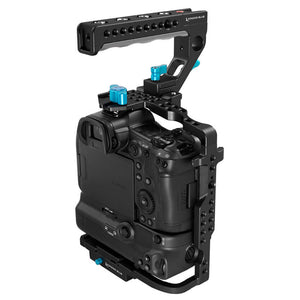 Kondor Blue Canon R5/R6/R Cage with Battery Grip (Top Handle) - Black