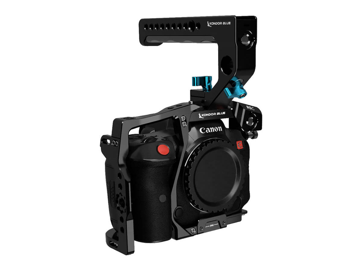 Kondor Blue Canon R5C Cine Cage with Top Handle - Raven Black