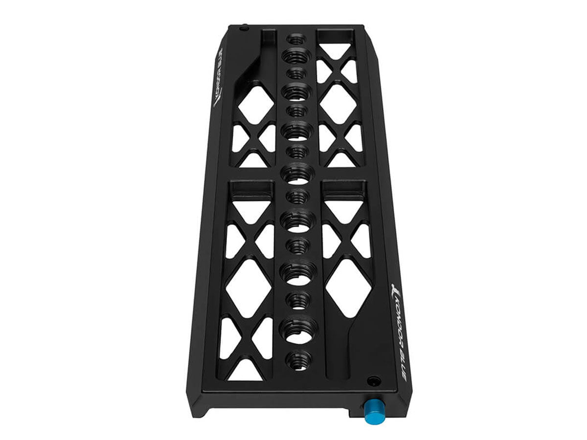 Kondor Blue 8" Lightweight Dovetail Plate for ARRI - Black