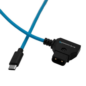 Kondor Blue 16" D-Tap to USB C Power Delivery Cable for R5C/FX3