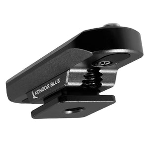 Kondor Blue NATO Rail to Hot Shoe Adapter - Raven Black